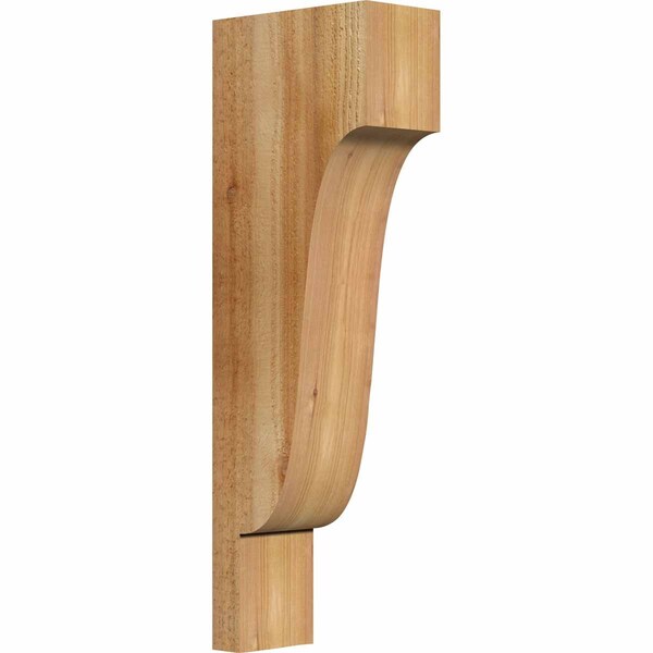 Ekena Millwork Newport Rough Sawn Corbel, Western Red Cedar, 4"W x 8"D x 24"H COR04X08X24NEW00RWR - main